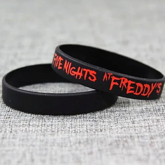 (2-PACK) WOMEN'S FIVE NIGHTS AT FREDDY'S WRISTBAND LOGO BRACELET VIDEO GAME - Picture 1 of 1